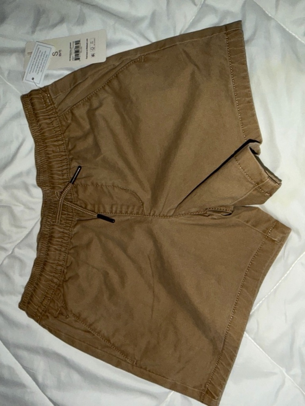 Boys Casual Elastic Waist Brown Shorts